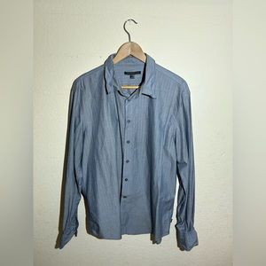 John Varvatos Striped‎ Long Sleeve Dress Shirt Size XL